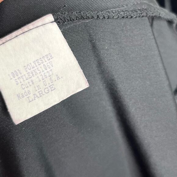 Spencer Alexis Velvet Midi Dress Womens Large Black Sleeveless Classic Cocktail - Picture 9 of 9